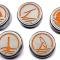 American Car Craft 2005-2009 Mustang - Fluid Cap Cover 5Pc Set, Automatic transmissions only, Choose Inlay Color 273041