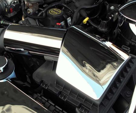 American Car Craft 2005-2009 Mustang V6/GT - Air Box Covers 2Pc, Polished Stainless Steel 273001