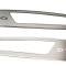 American Car Craft 2010-2014 Mustang V6/GT - Door Guards Brushed with Polished Trim 2Pc (Plain with No Lettering) 271036-PLAIN