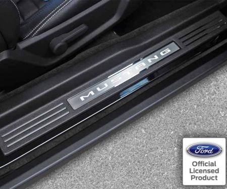 American Car Craft 2010-2014 Mustang - Door Sill Trim Kit 14Pc, Polished Stainless Steel 271019