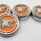 American Car Craft 2015-2025 Mustang - Fluid Cap Cover Automatic transmissions only, Coyote logo 4Pc Set, Choose Inlay Color 273120