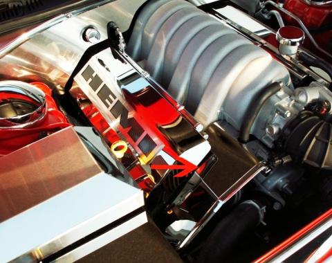 American Car Craft 2005-2010 Chrysler 300/Dodge Charger/Magnum SRT8 - Engine Harness Cover, Polished Stainless 303016