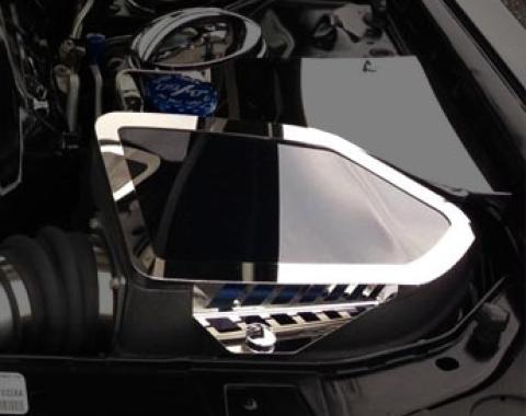 American Car Craft 2011-2023 Challenger/Charger/Magnum/300 SRT8 /5.7L/6.4L - MOPAR Cold Air Intake Cover, Plexiglas/Stainless Steel 153030