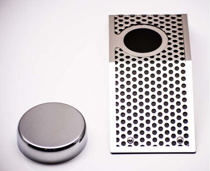 American Car Craft 2008-2013 C6/Z06/GS Corvette - Perforated Power Steering Reservoir Cover with cap, Stainless Steel 043120