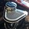 American Car Craft 2015-2023 Mustang Master Cylinder Cover Polished with Carbon Fiber Top Plate with Brushed Trim 273102