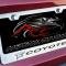 American Car Craft Mustang GT - Custom COYOTE License Plate Frame, Stainless Steel, Choose Inlay Color 272031