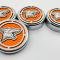 American Car Craft 2015-2025 Mustang - Fluid Cap Cover Automatic transmissions only, Coyote logo 4Pc Set, Choose Inlay Color 273120