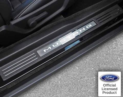 American Car Craft 2010-2014 Mustang - Door Sill Trim Kit 14Pc, Polished Stainless Steel 271019