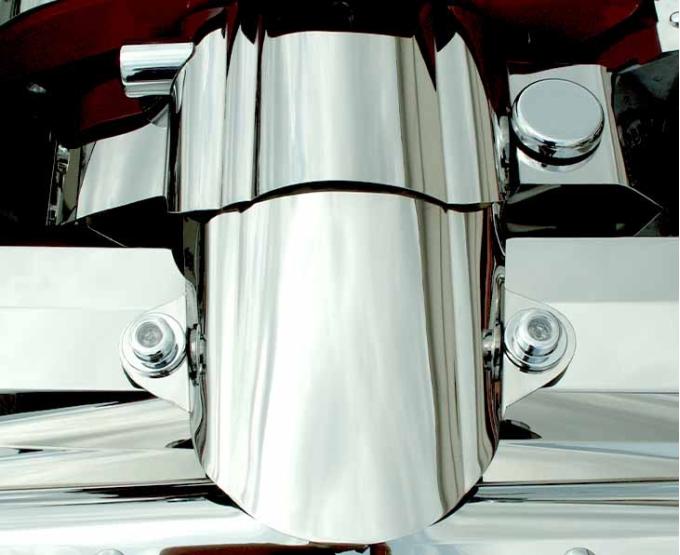 American Car Craft 2005-2007 C6 Corvette - Air Tube Cover, Polished Stainless Steel 043038