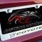 American Car Craft Mustang GT - Custom COYOTE License Plate Frame, Stainless Steel, Choose Inlay Color 272031
