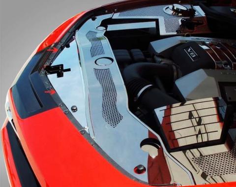 American Car Craft 2010-2015 Camaro - Front Header Plate, Polished Stainless Steel 103021