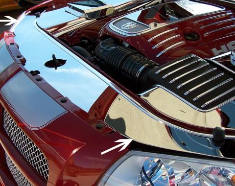 American Car Craft 2005-2010 Dodge Magnum 3.5/5.7/6.1L - Radiator/Header Plate, Polished Stainless Steel 303024