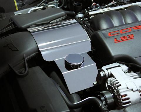 American Car Craft 2008-2013 C6/GS Corvette - Throttle Body Cover, Polished Stainless Steel 043049