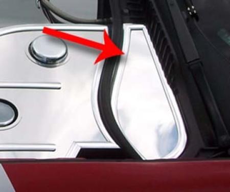 American Car Craft 1997-2004 C5/Z06 Corvette - Inner Fender Cover Extender Driver Side Only, Polished Stainless Steel 033022