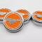 American Car Craft 2015-2025 Mustang - Fluid Cap Cover Automatic transmissions only, Pony logo 4Pc Set, Choose Inlay Color 273121