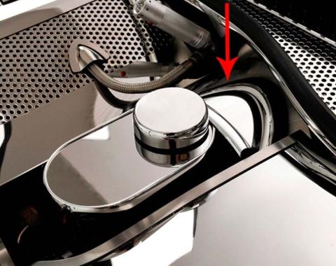 American Car Craft 2008-2013 C6 Corvette - Brake Booster Cover (2008-13 only), Polished Stainless Steel 043012