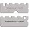 American Car Craft 2011-2017 Mustang GT - POWERED BY FORD Etched Fuel Rail Covers, Stainless Steel, Choose Finish 273046