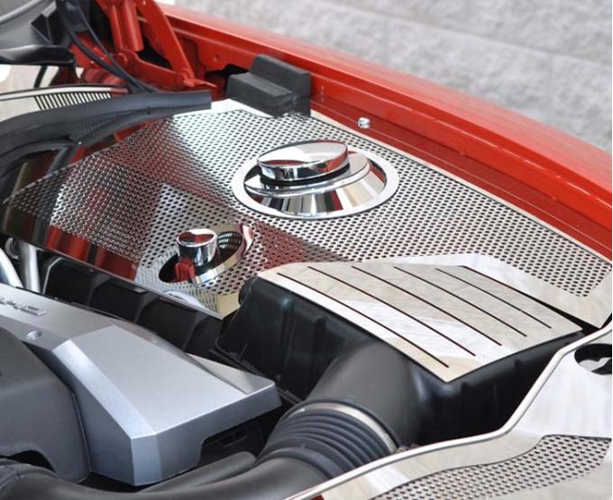 American Car Craft 2010-2011 Camaro - Shock Tower Dome Kit 8Pc, Polished Stainless Steel 103026