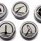 American Car Craft 2005-2009 Mustang - Fluid Cap Cover 5Pc Set, Automatic transmissions only, Choose Inlay Color 273041