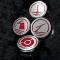 American Car Craft 2010-2014 Mustang - Fluid Cap Covers 4Pc, Triple Chrome Plated, Choose Vinyl Inlay Color 273042