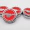 American Car Craft 2015-2025 Mustang - Fluid Cap Cover Automatic transmissions only, Pony logo 4Pc Set, Choose Inlay Color 273121