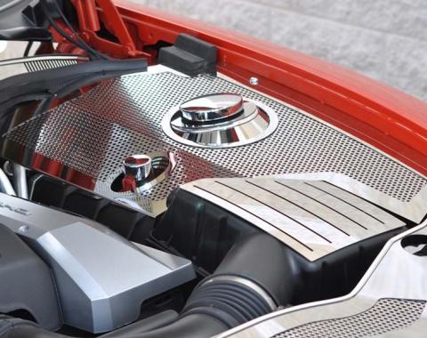 American Car Craft 2010-2011 Camaro - Shock Tower Dome Kit 8Pc, Polished Stainless Steel 103026