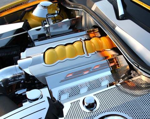 American Car Craft 2010-2015 Camaro SS - Plenum Cover, Brushed & Polished Stainless Steel 103035