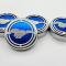 American Car Craft 2015-2025 Mustang - Fluid Cap Cover Automatic transmissions only, Pony logo 4Pc Set, Choose Inlay Color 273121