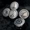 American Car Craft 2005-2009 Mustang - Fluid Cap Cover 5Pc Set, Automatic transmissions only, Choose Inlay Color 273041