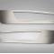 American Car Craft 2010-2014 Mustang V6/GT - Door Guards Brushed with Polished Trim 2Pc (Plain with No Lettering) 271036-PLAIN
