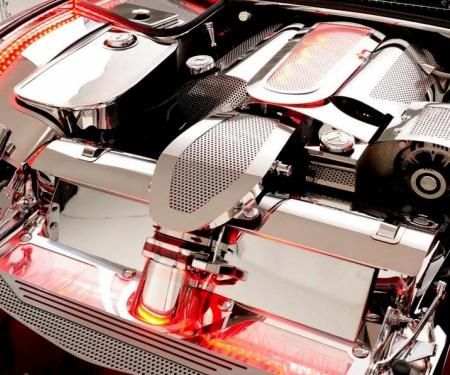 American Car Craft 1997-2004 C5/Z06 Corvette - Stock Air Tube Cover, Perforated Stainless Steel 033067