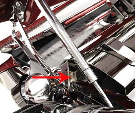 American Car Craft 1997-2004 C5/Z06 Corvette - Radiator Cover End Caps, Polished Stainless Steel 033059