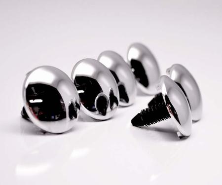 American Car Craft 2014-2019 Corvette Z06/Z51/C7 Stingray - Chrome Hood Liner Button Fasteners Kit 6Pc, 1" 053059