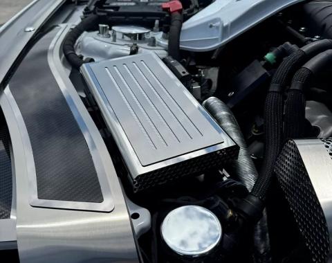 American Car Craft 2015-2023 Mustang - Fuse Box Cover, Polished Stainless Steel, Choose Inlay Color 273056