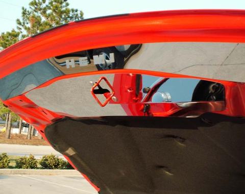 American Car Craft 2005-2010 Chrysler 300/Dodge Charger/Magnum - Upper Hood Cap, Polished Stainless Steel 303022