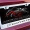 American Car Craft Mustang GT - Custom COYOTE License Plate Frame, Stainless Steel, Choose Inlay Color 272031