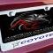 American Car Craft Mustang GT - Custom COYOTE License Plate Frame, Stainless Steel, Choose Inlay Color 272031
