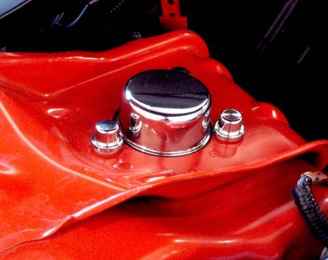 American Car Craft 2005-2010 Chrysler 300/Dodge Charger/Magnum 3.5/5.7/6.1L - Shock Tower Cap Set 8Pc, Classic Chrome 303015