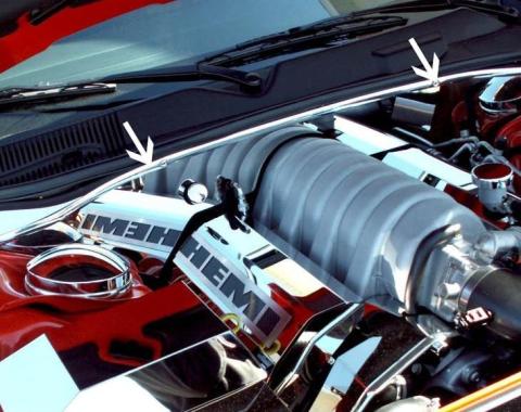 American Car Craft 2005-2010 Chrysler 300/Dodge Charger/Magnum SRT8 - False Firewall, Polished Stainless Steel 303012