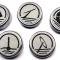 American Car Craft 2005-2009 Mustang - Fluid Cap Cover 5Pc Set, Automatic transmissions only, Choose Inlay Color 273041