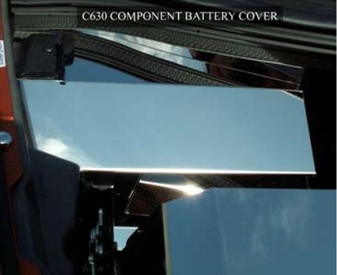 American Car Craft 2008-2013 C6 Corvette - Battery Cover (2008-13 only), Polished Stainless Steel 043007