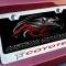 American Car Craft Mustang GT - Custom COYOTE License Plate Frame, Stainless Steel, Choose Inlay Color 272031
