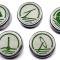 American Car Craft 2005-2009 Mustang - Fluid Cap Cover 5Pc Set, Automatic transmissions only, Choose Inlay Color 273041
