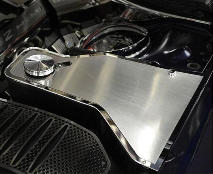 American Car Craft 2011-2023 Dodge Charger - Water Tank Top Cover Plate, Brushed Finish, Top Plate Only 333036