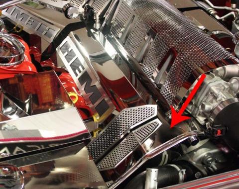 American Car Craft 2008-2014 Challenger SRT8 - Engine Harness Cover, Polished Stainless Steel 153015