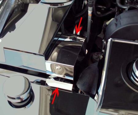 American Car Craft 2005-2009 Mustang V6 Only - BCM Cover Polished Stand Alone (V6), Polished Stainless Steel 273003