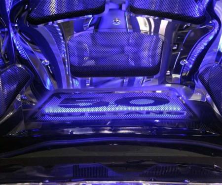 American Car Craft 2010-2012 Mustang GT - Illuminated 5.0 Hood Panel Vanity Plate, Perforated, Choose LED Color 273037