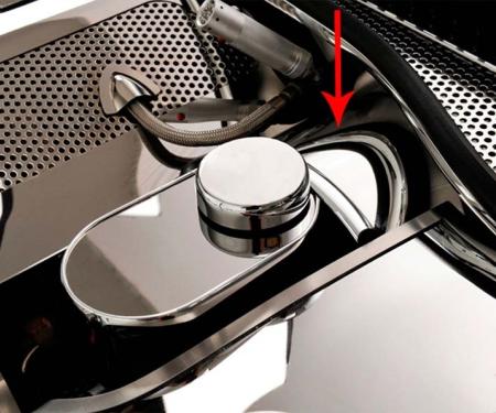 American Car Craft 2008-2013 C6 Corvette - Brake Booster Cover (2008-13 only), Polished Stainless Steel 043012