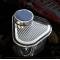 American Car Craft 2015-2023 Mustang Master Cylinder Cover Polished with Carbon Fiber Top Plate with Brushed Trim 273102