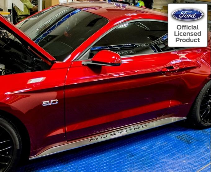 American Car Craft 2015-2017 Mustang - Ground Effects Kit, Brushed Stainless Steel 272039
